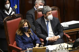 Il presidente del Senato Elisabetta Casellati e il presidente della Camera Roberto Fico&nbsp;