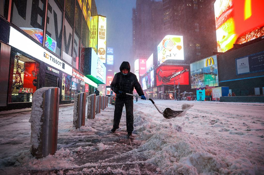 Tempesta di neve a New York