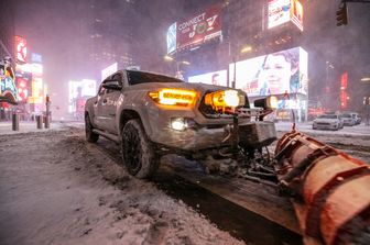 Tempesta di neve a New York