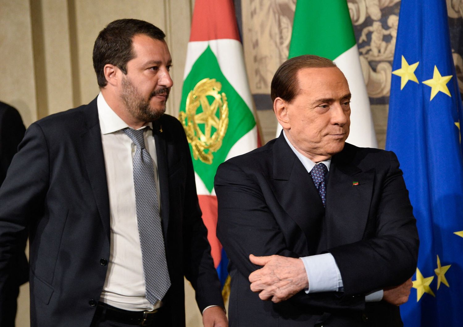 Matteo Salvini e Silvio Berlusconi