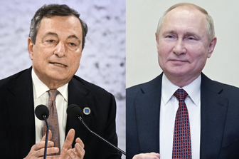 Mario Draghi e Vladimir Putin