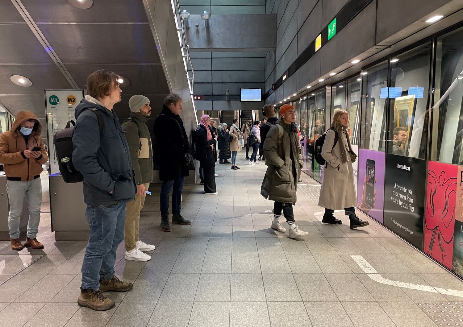 Una stazione della Metropolitana di Copenaghen&nbsp;