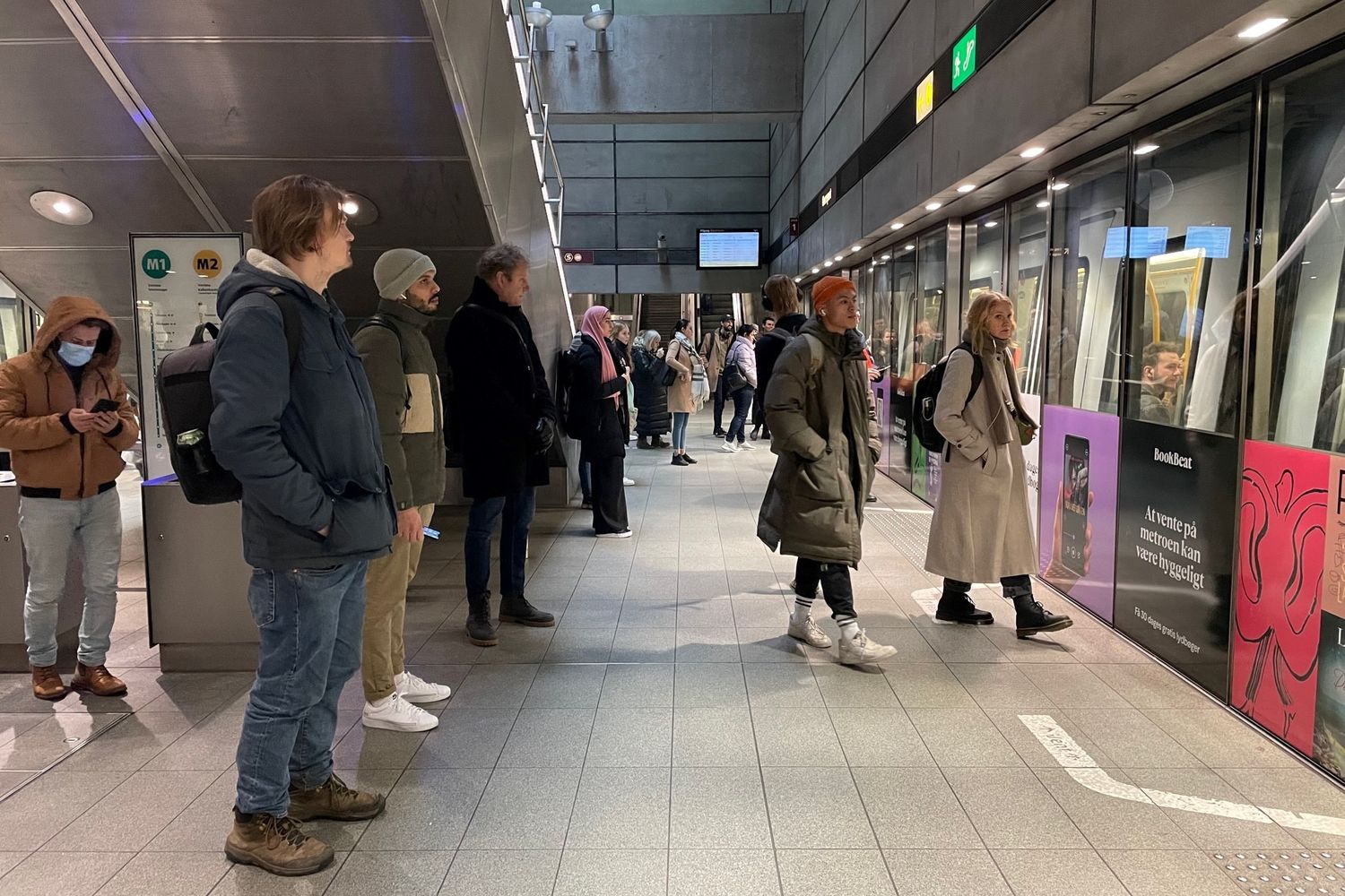 Una stazione della Metropolitana di Copenaghen&nbsp;