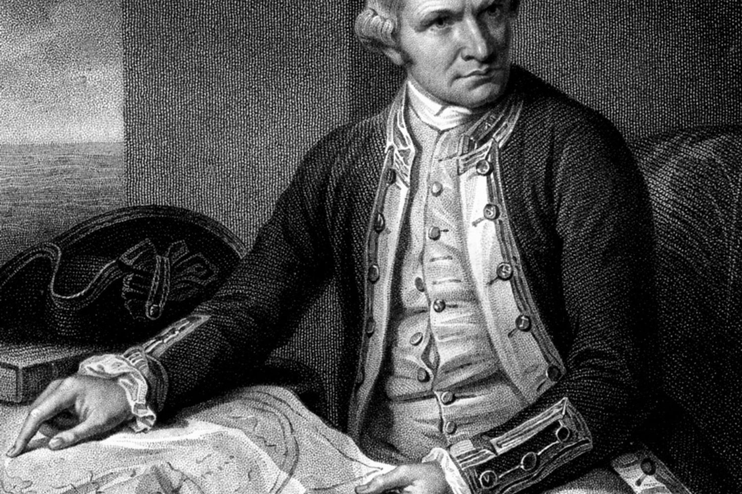 Incisione del navigatore britannico James Cook&nbsp;