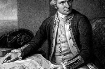 Incisione del navigatore britannico James Cook&nbsp;