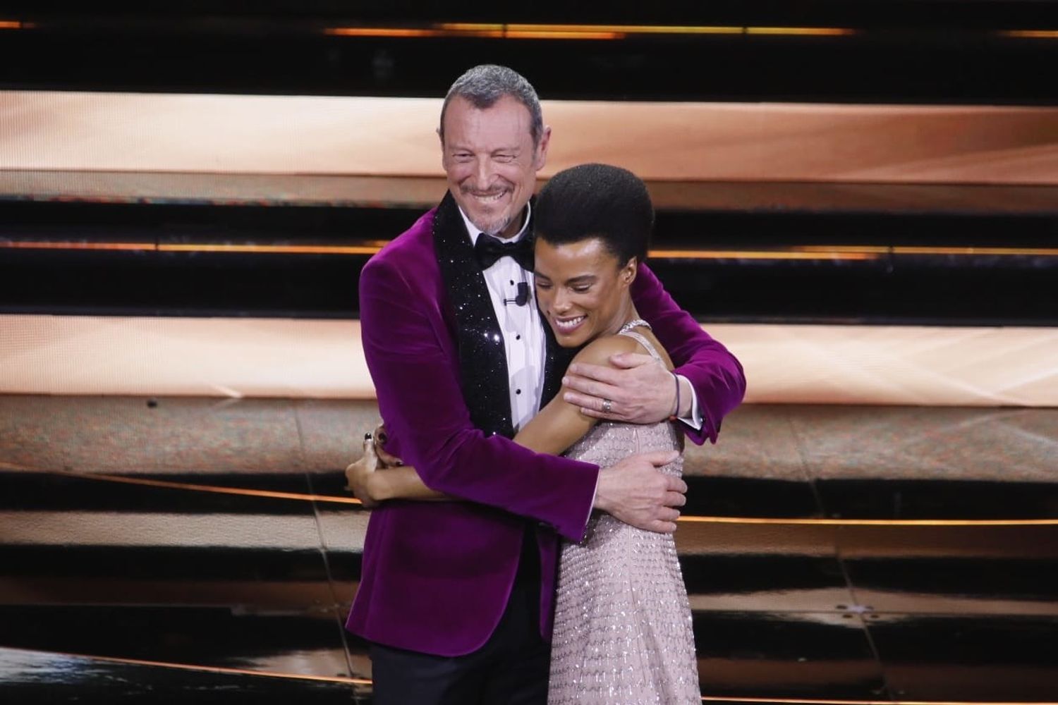 Amadeus con Lorena Cesarini