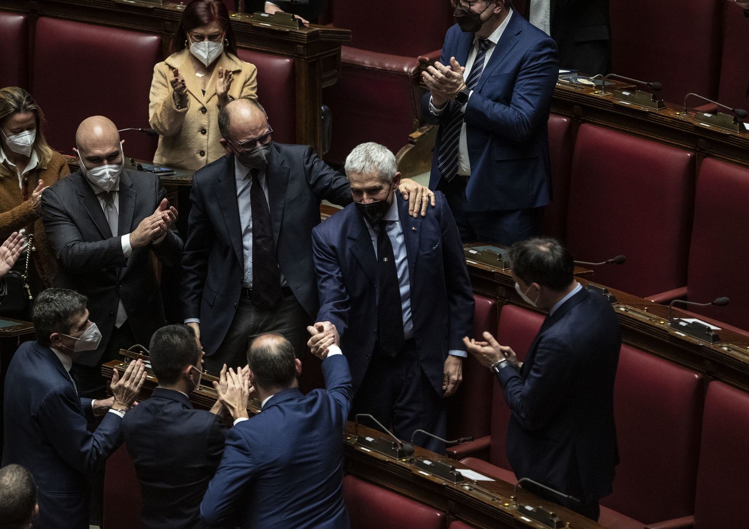 L'Aula di Montecitorio nel corso dell'elezione del Capo dello Stato&nbsp;