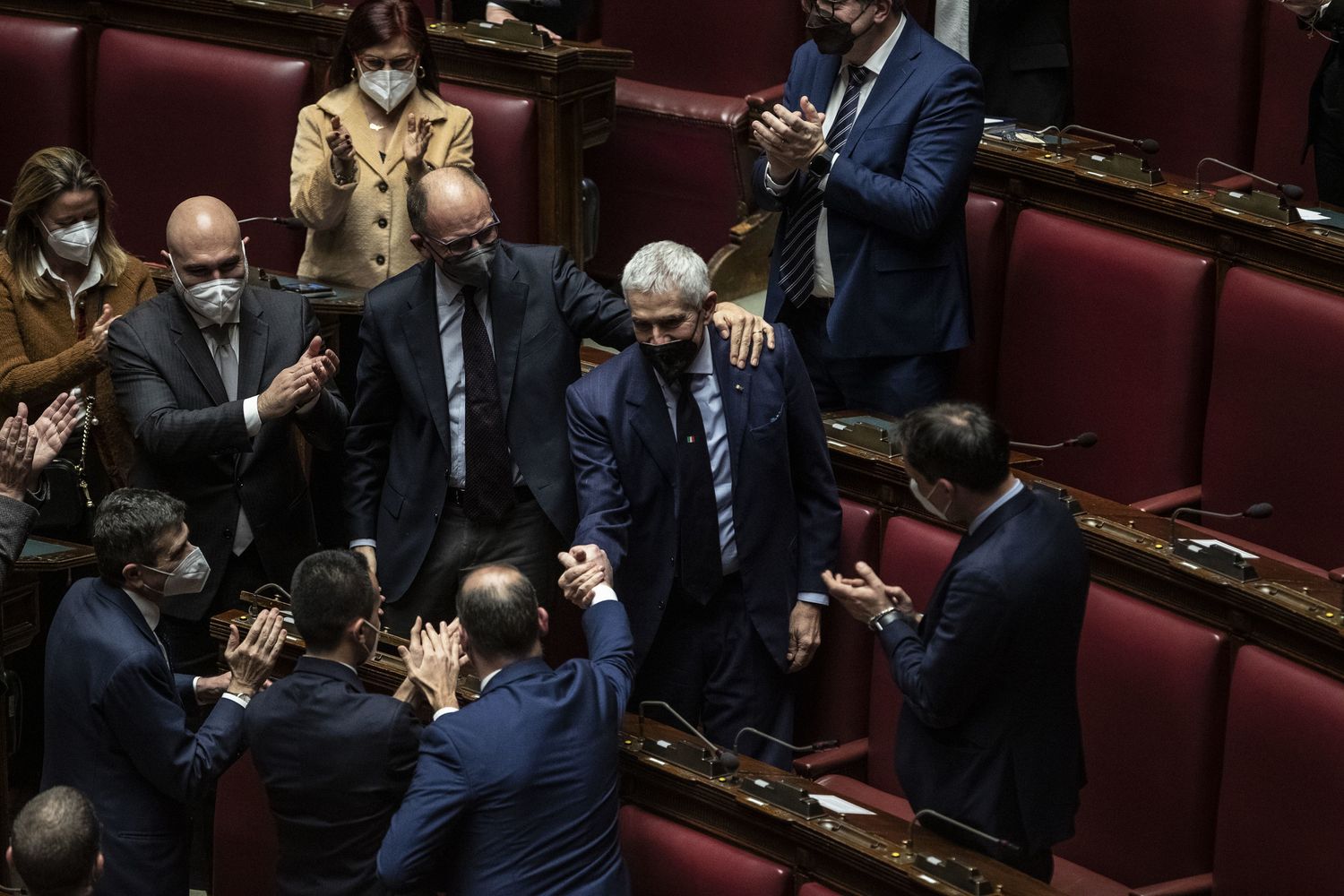 L'Aula di Montecitorio nel corso dell'elezione del Capo dello Stato&nbsp;