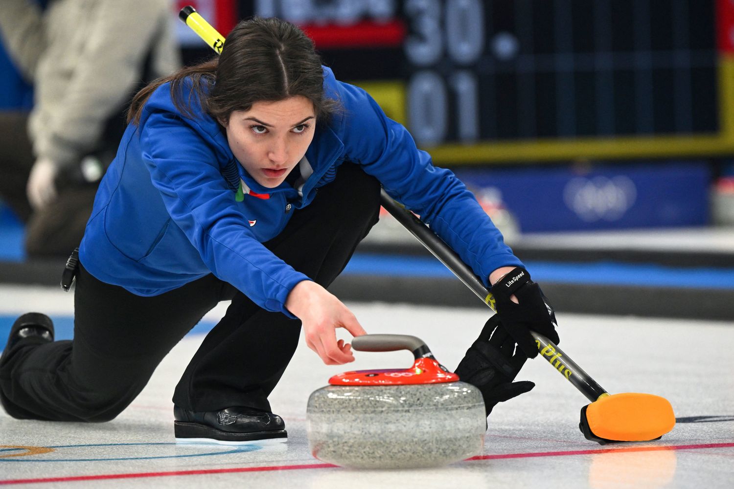&nbsp;Stefania Constantini, giocatrice di curling