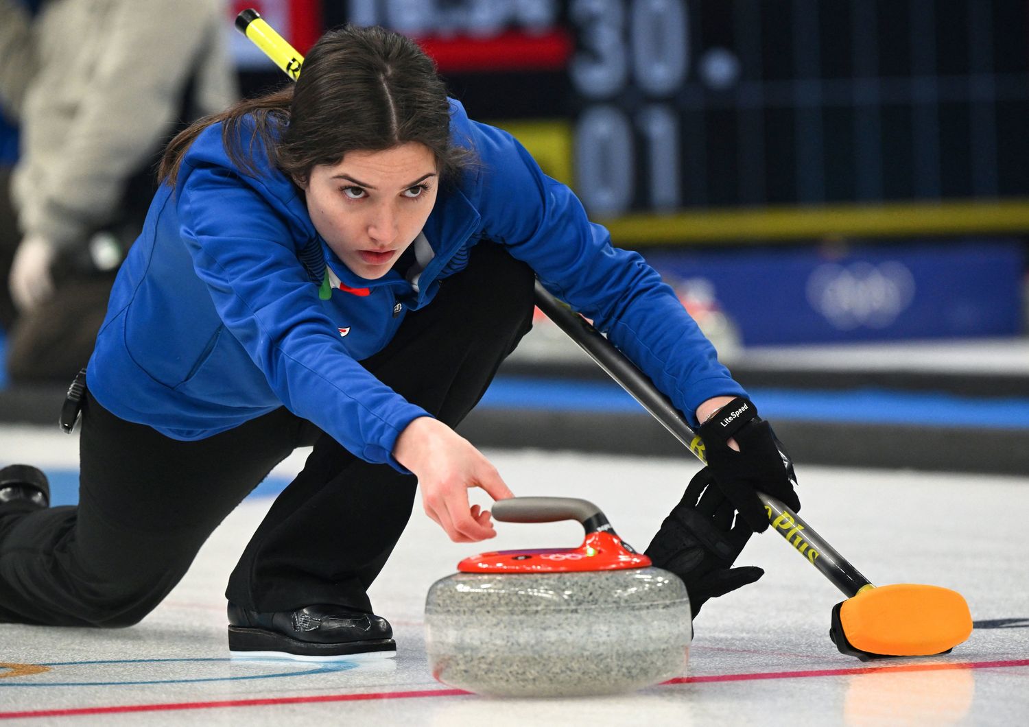 &nbsp;Stefania Constantini, giocatrice di curling