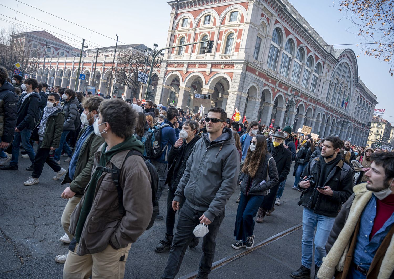 Studenti manifestano a Torino