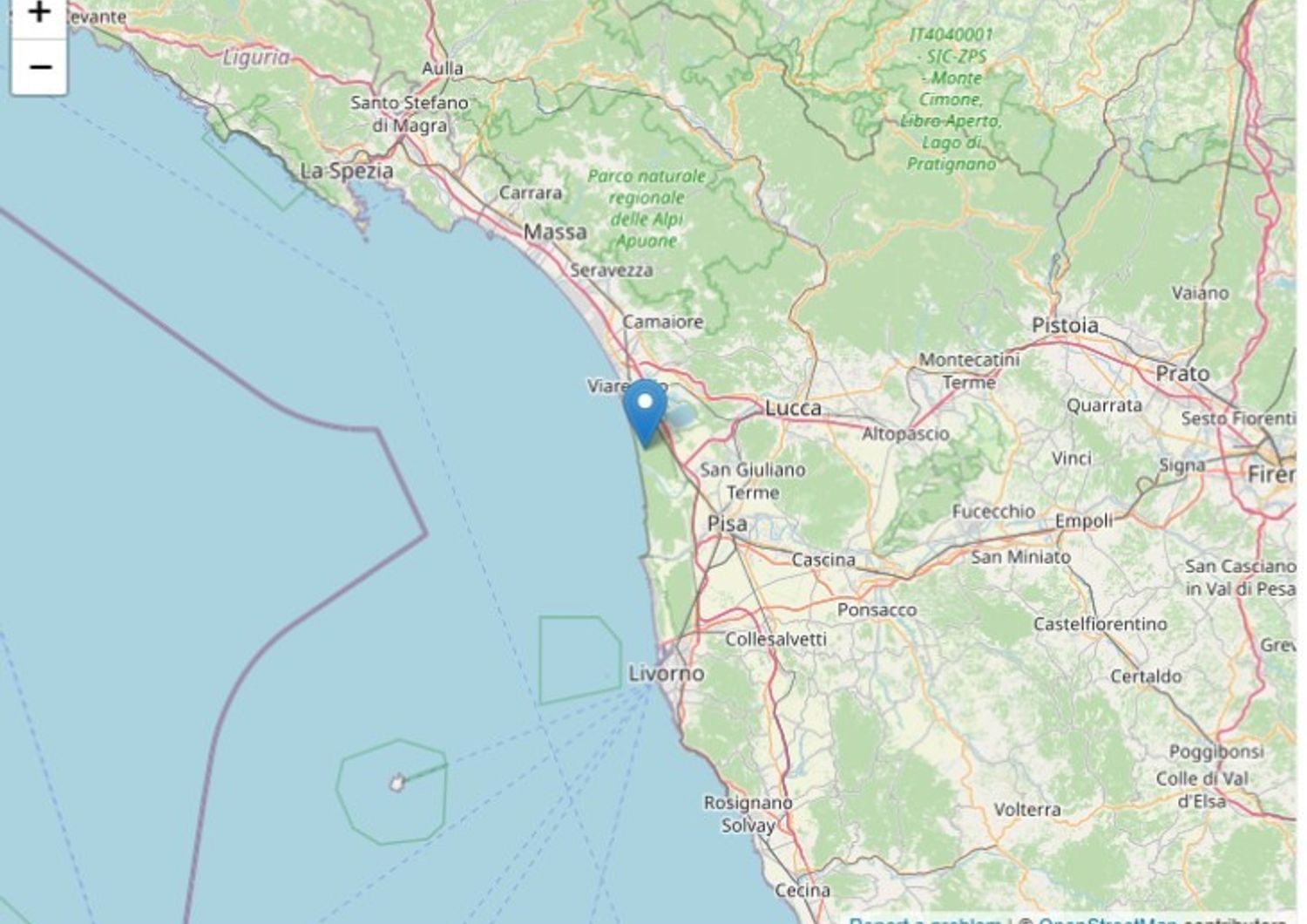 Terremoto Giani verifiche dopo sisma Viareggio