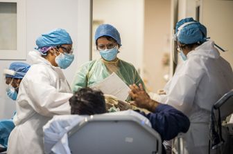 Un paziente in un pronto soccorso di un ospedale romano&nbsp;