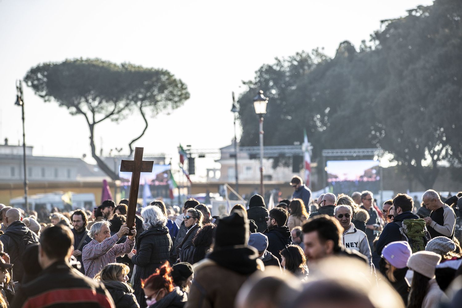 Una manifestazione di no-vax