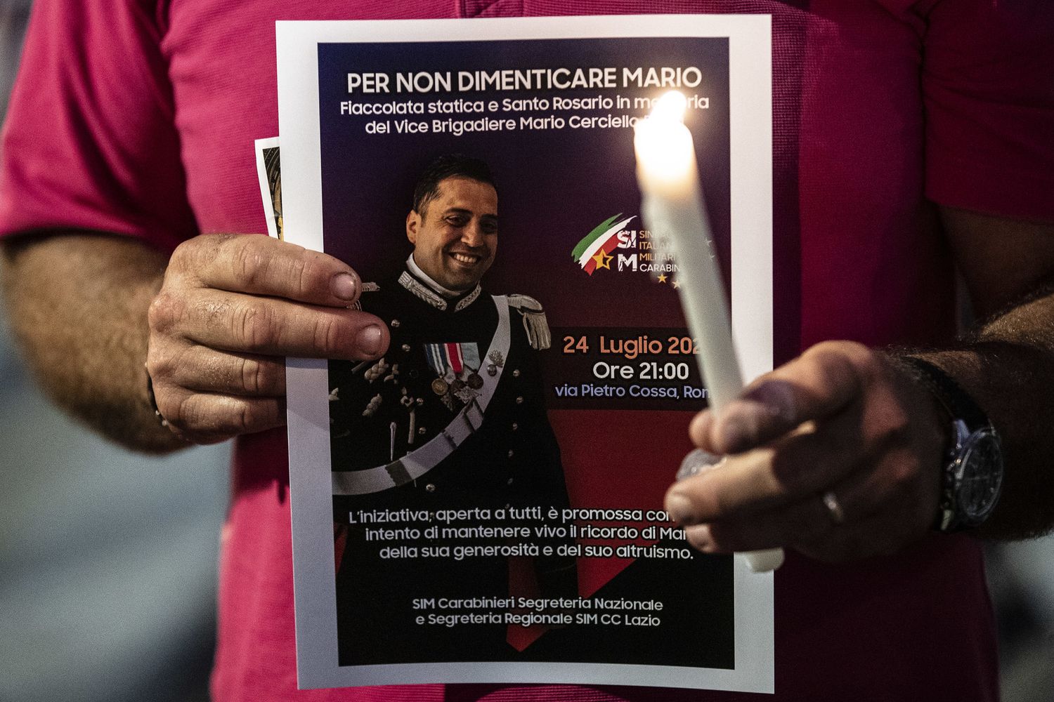 Manifestazione in ricordo del maresciallo Mario Cerciello Rega&nbsp;