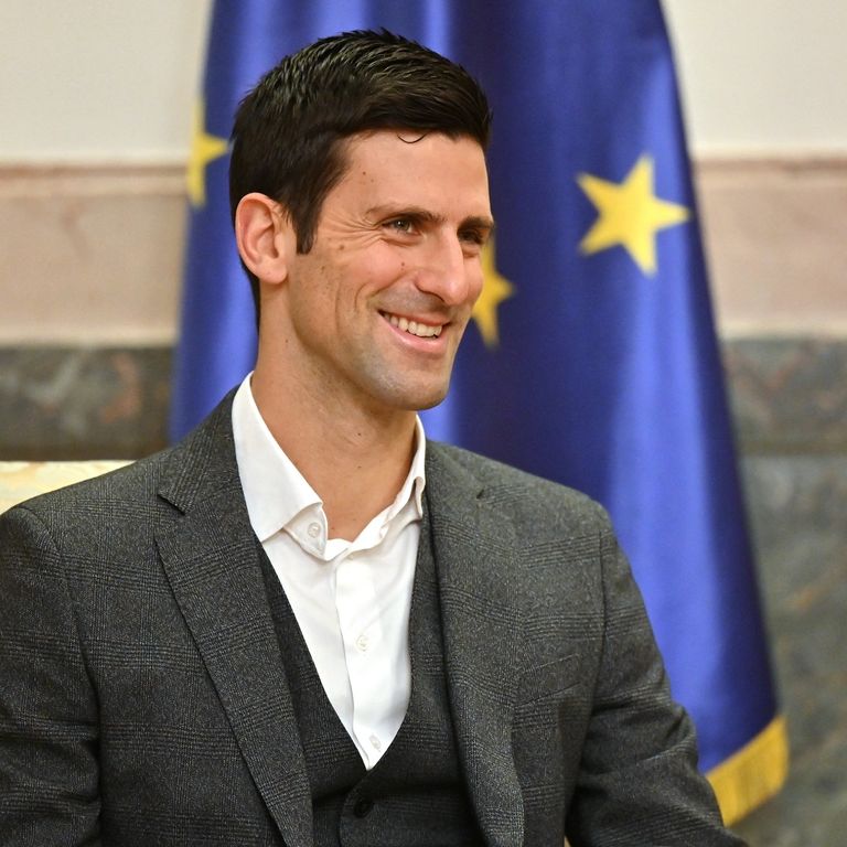 Il campione serbo di tennis Novak Djokovic&nbsp;