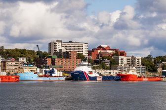 Il porto di St John, sull'isola di Terranova, in Canada