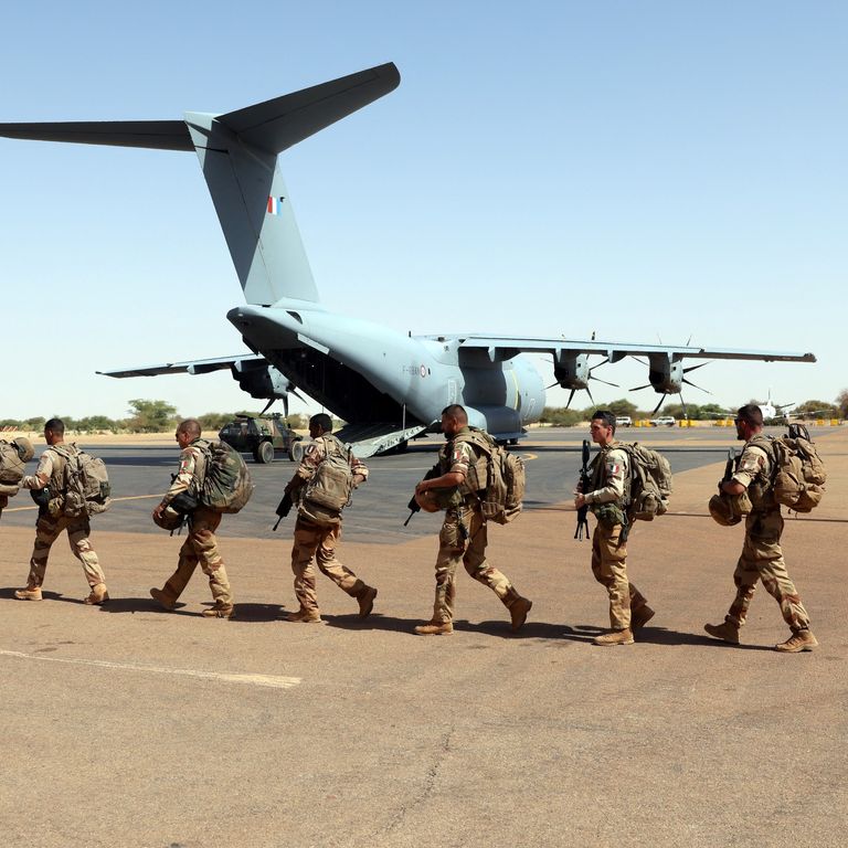 Truppe francesi all'Aeroporto di Gao, Mali