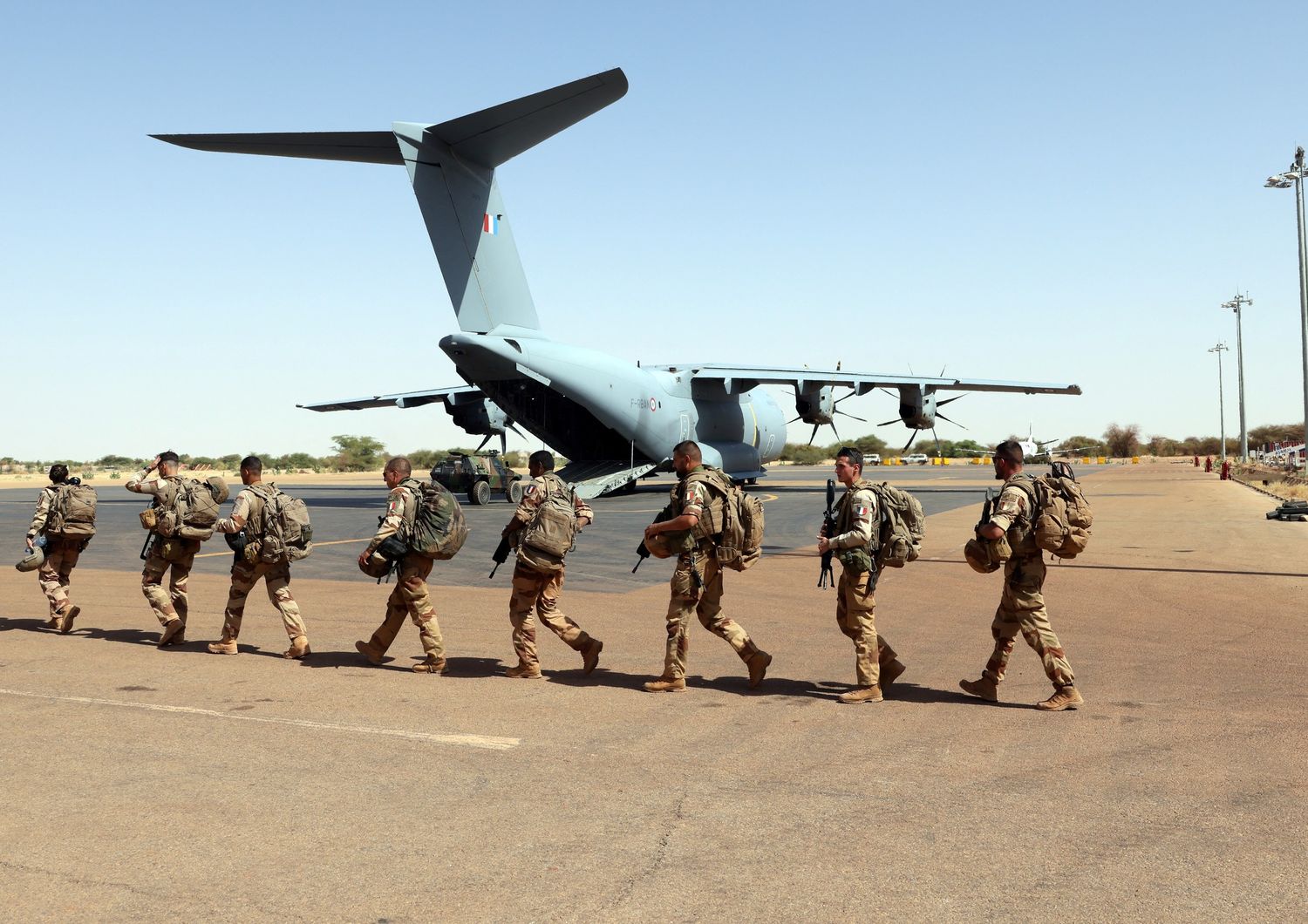 Truppe francesi all'Aeroporto di Gao, Mali