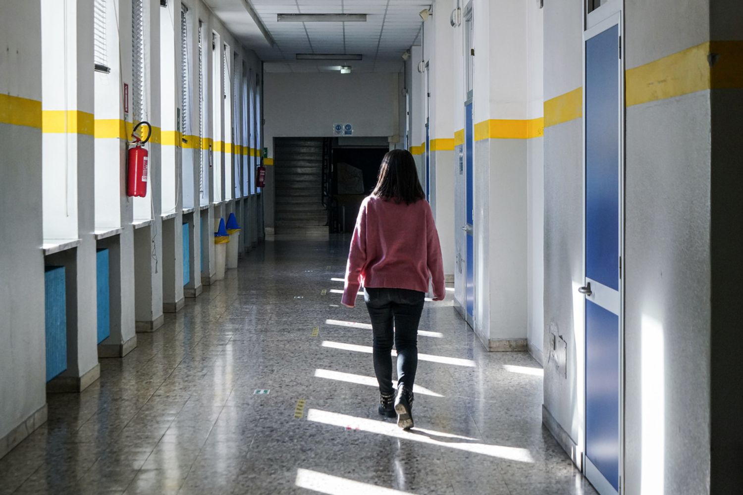 Studentessa in un liceo