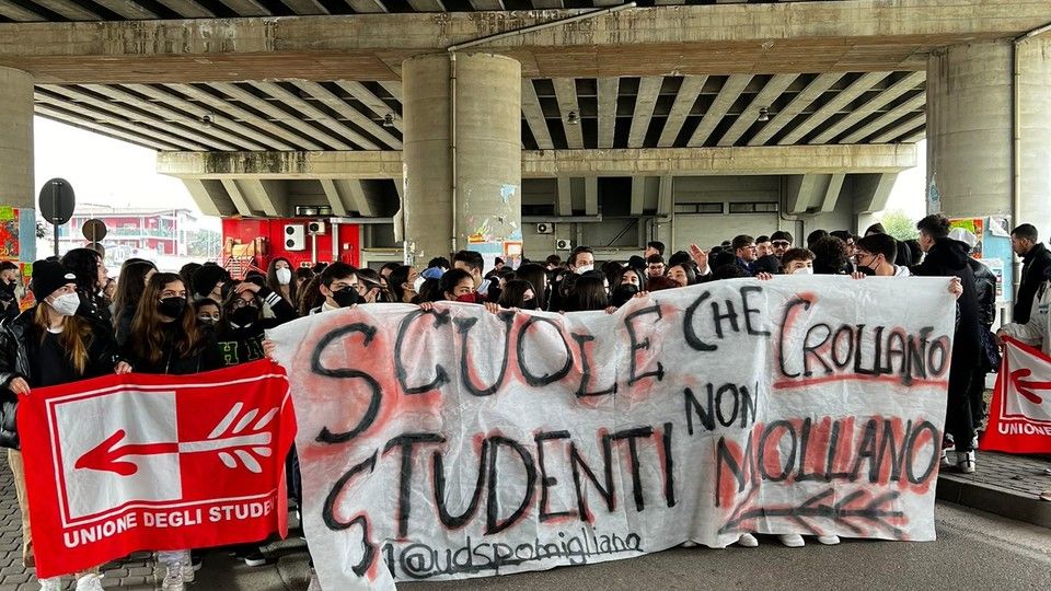 Proteste degli studenti a Napoli&nbsp;