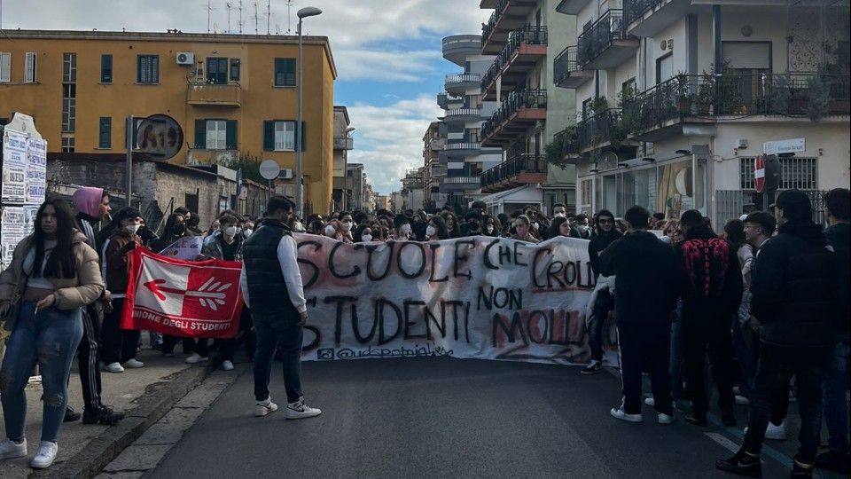 Proteste degli studenti a Napoli&nbsp;