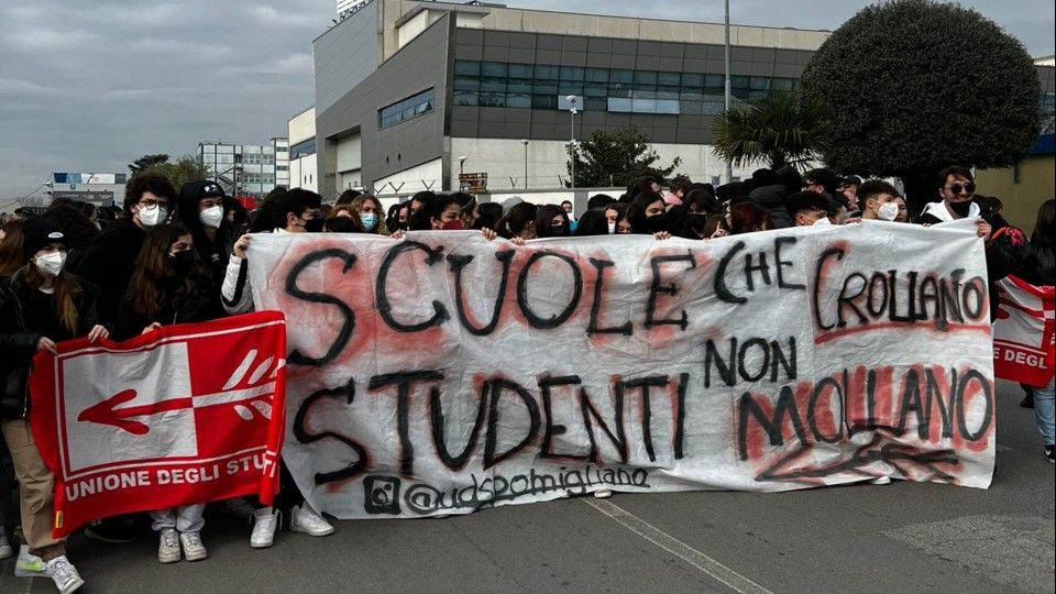 Proteste degli studenti a Napoli&nbsp;