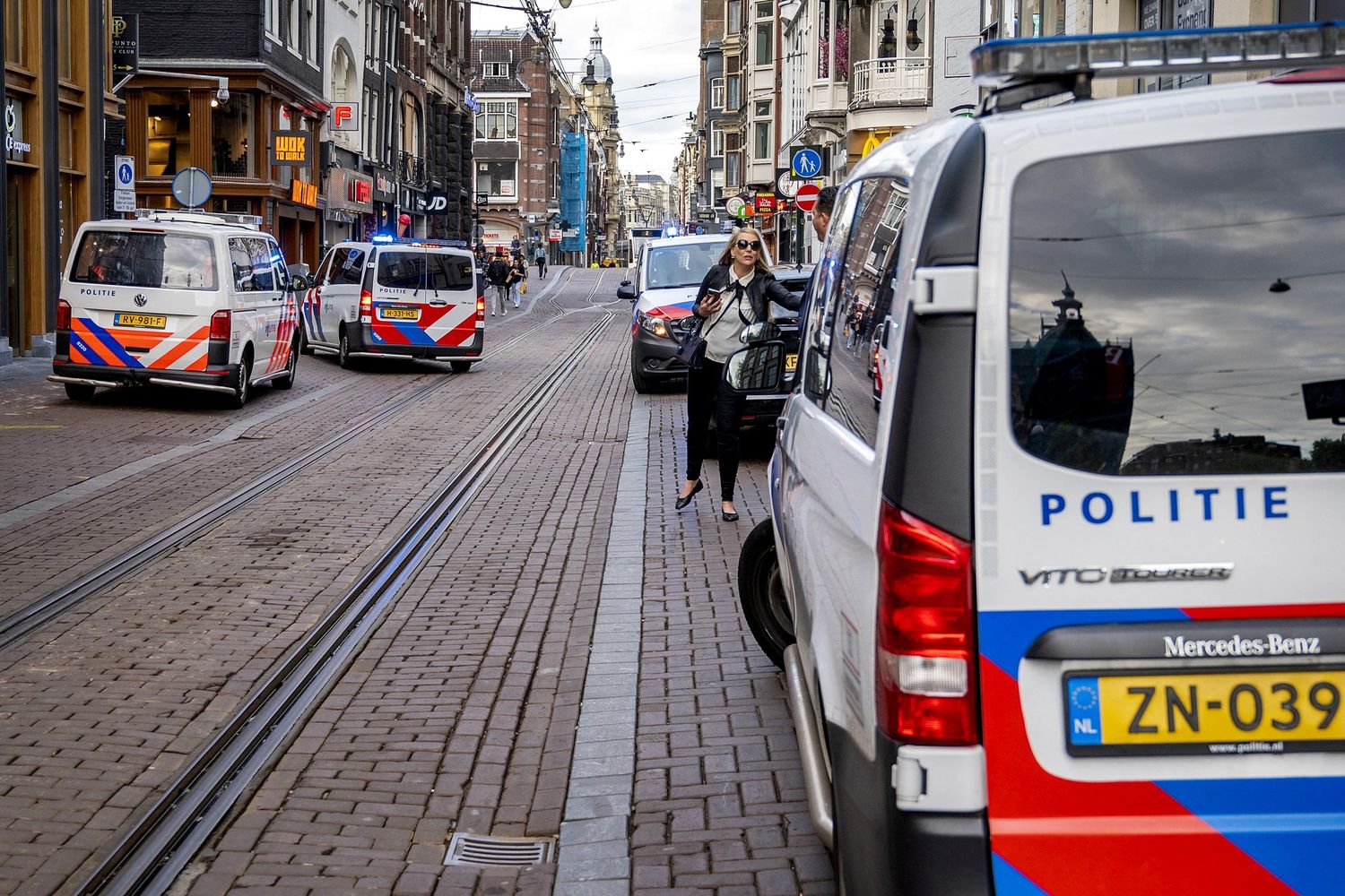 Polizia ad Amsterdam&nbsp;