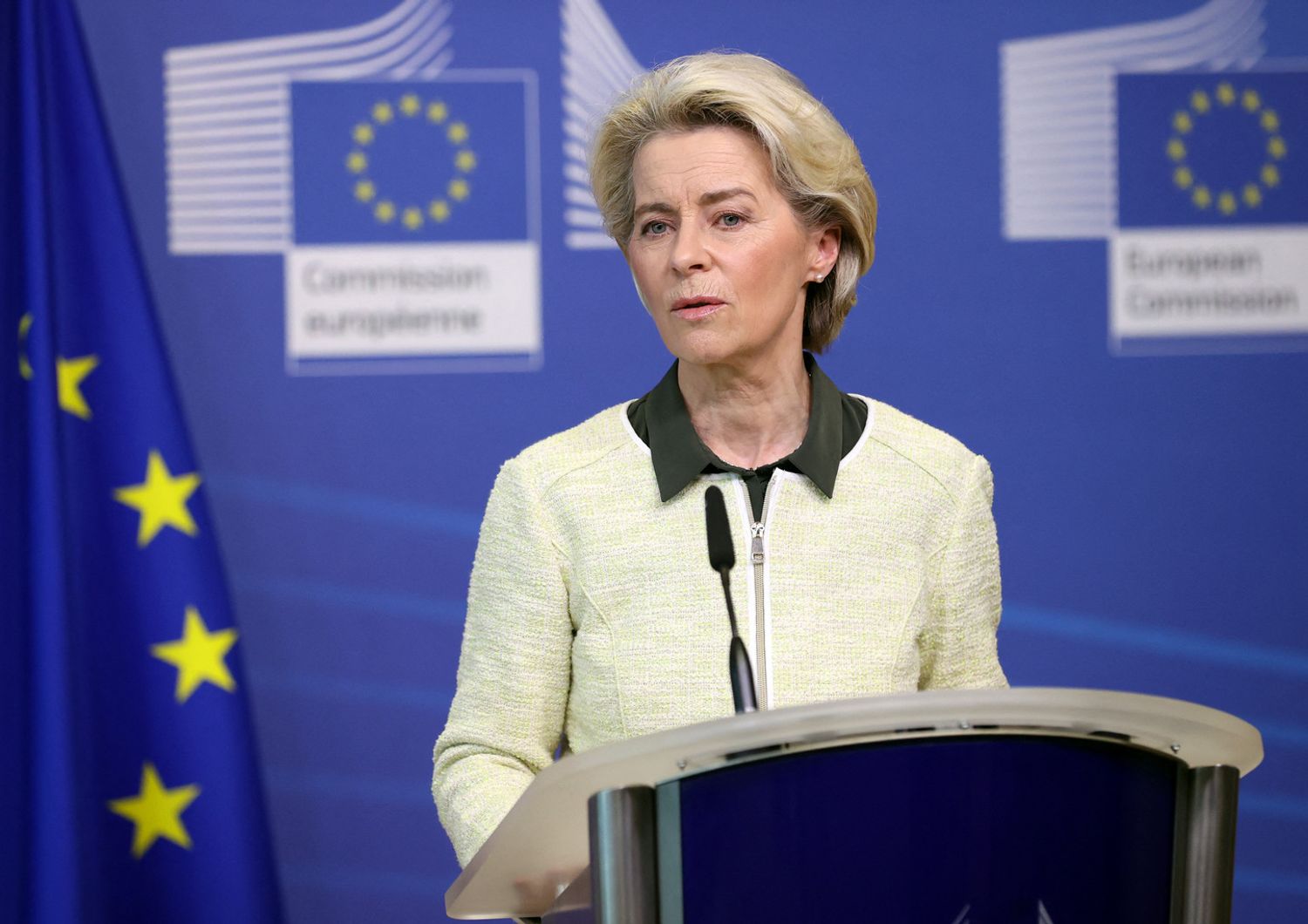 La presidente della Commissione Ue Ursula von der Leyen