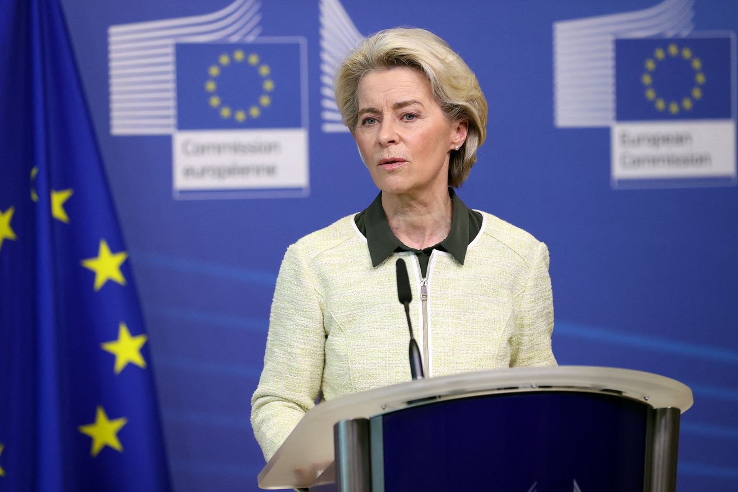 La presidente della Commissione Ue Ursula von der Leyen