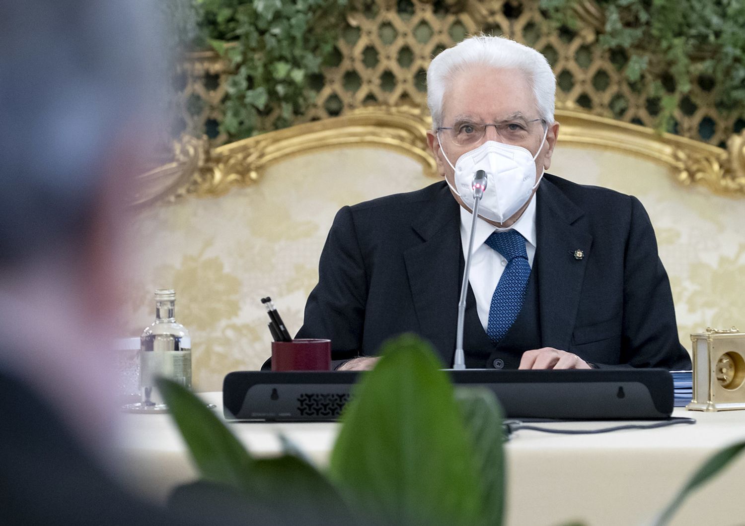 Il presidente Sergio Mattarella in occasione del Consiglio supremo di difesa&nbsp;