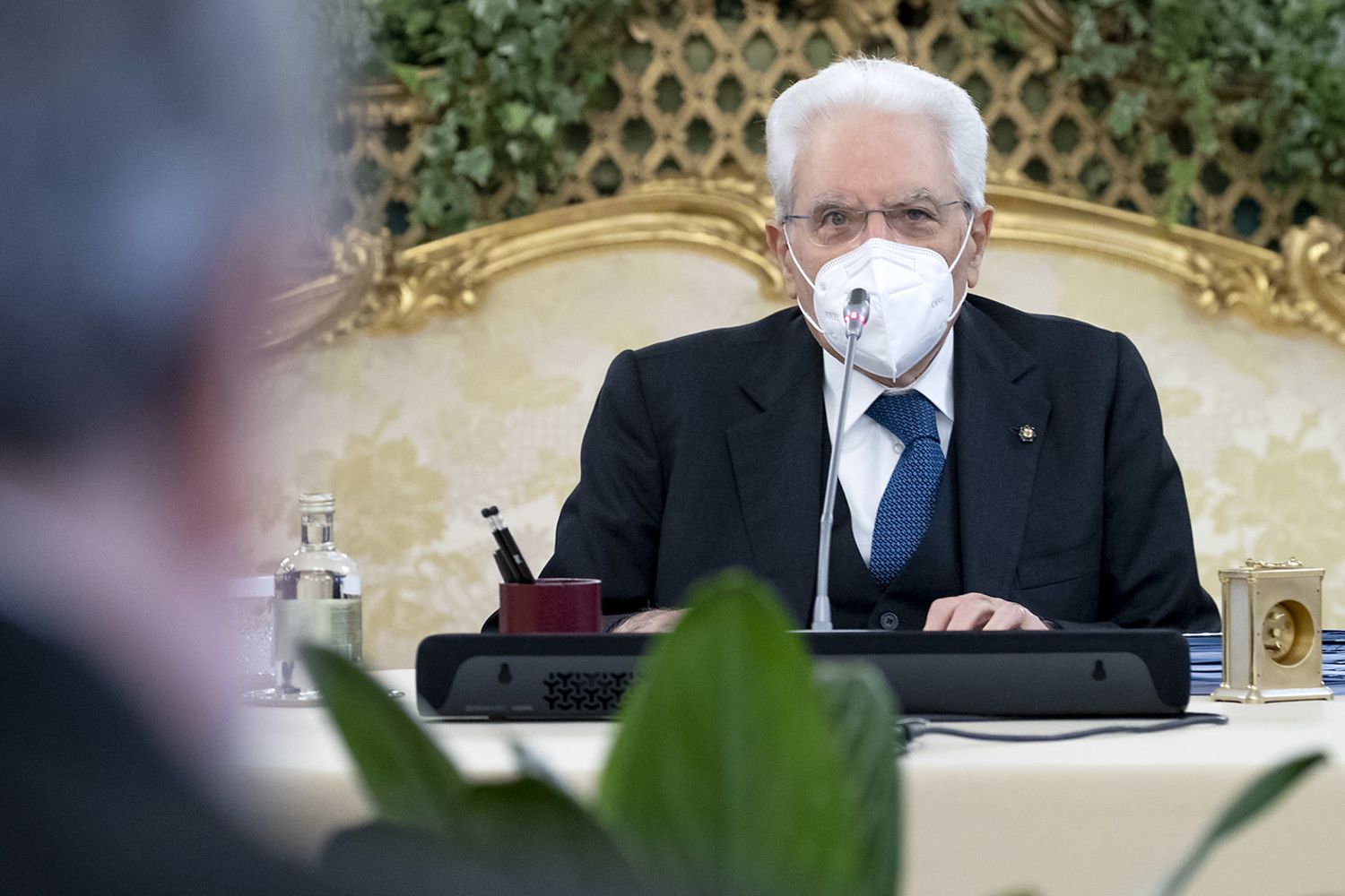 Il presidente Sergio Mattarella in occasione del Consiglio supremo di difesa&nbsp;