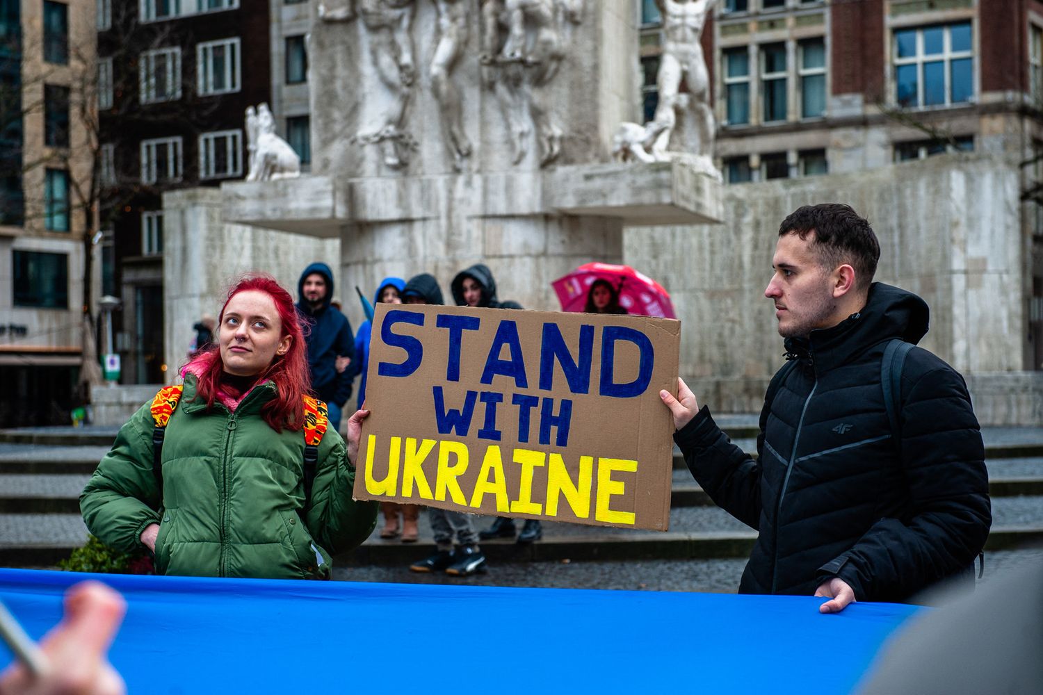 Manifestazione pro Ucraina ad Amsterdam