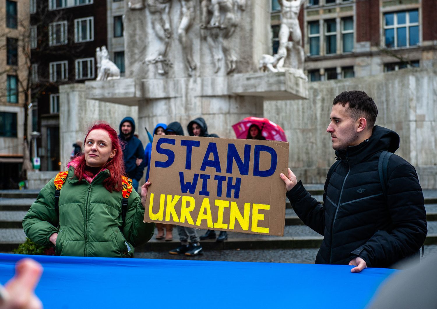 Manifestazione pro Ucraina ad Amsterdam