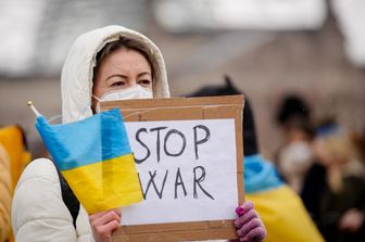 Manifestazione contro la guerra in Ucraina