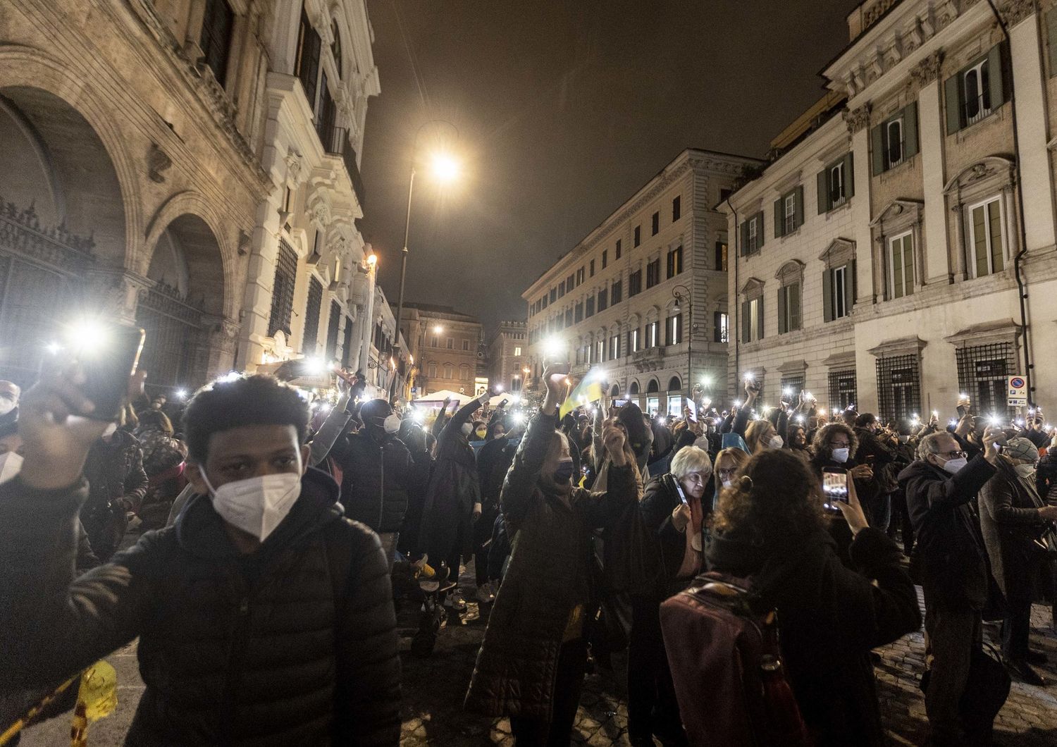 Una manifestazione organizzata a Roma per la pace tra Russia e Ucraina&nbsp;