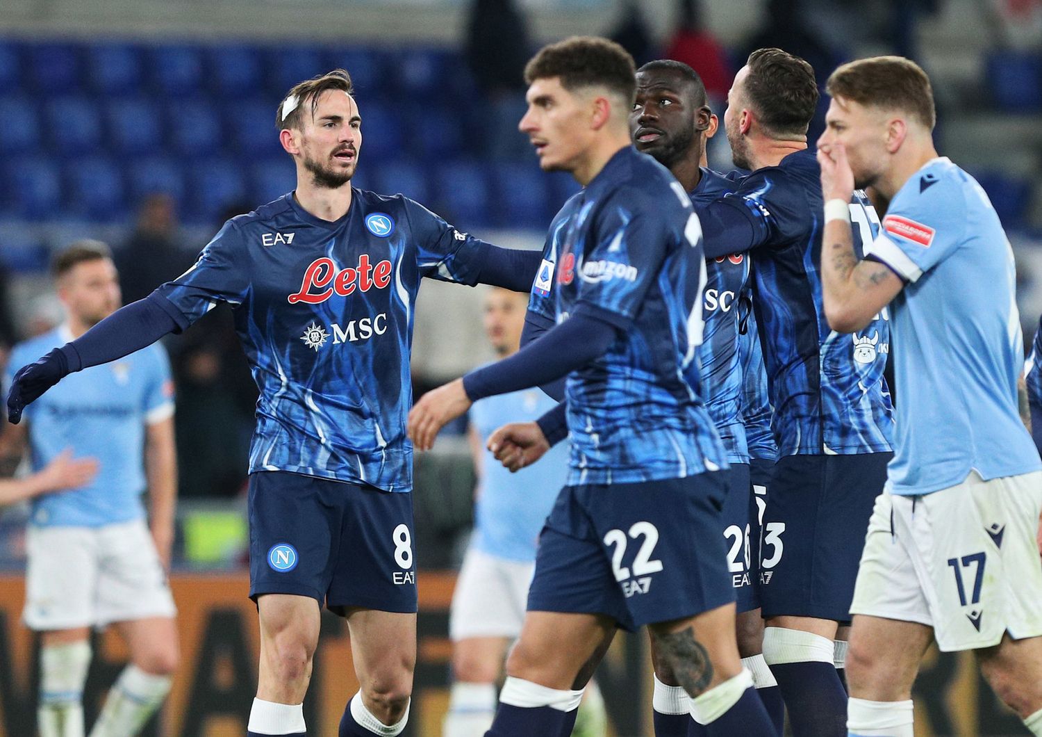 Fabian Ruiz esulta dopo la rete segnata contro la Lazio&nbsp;