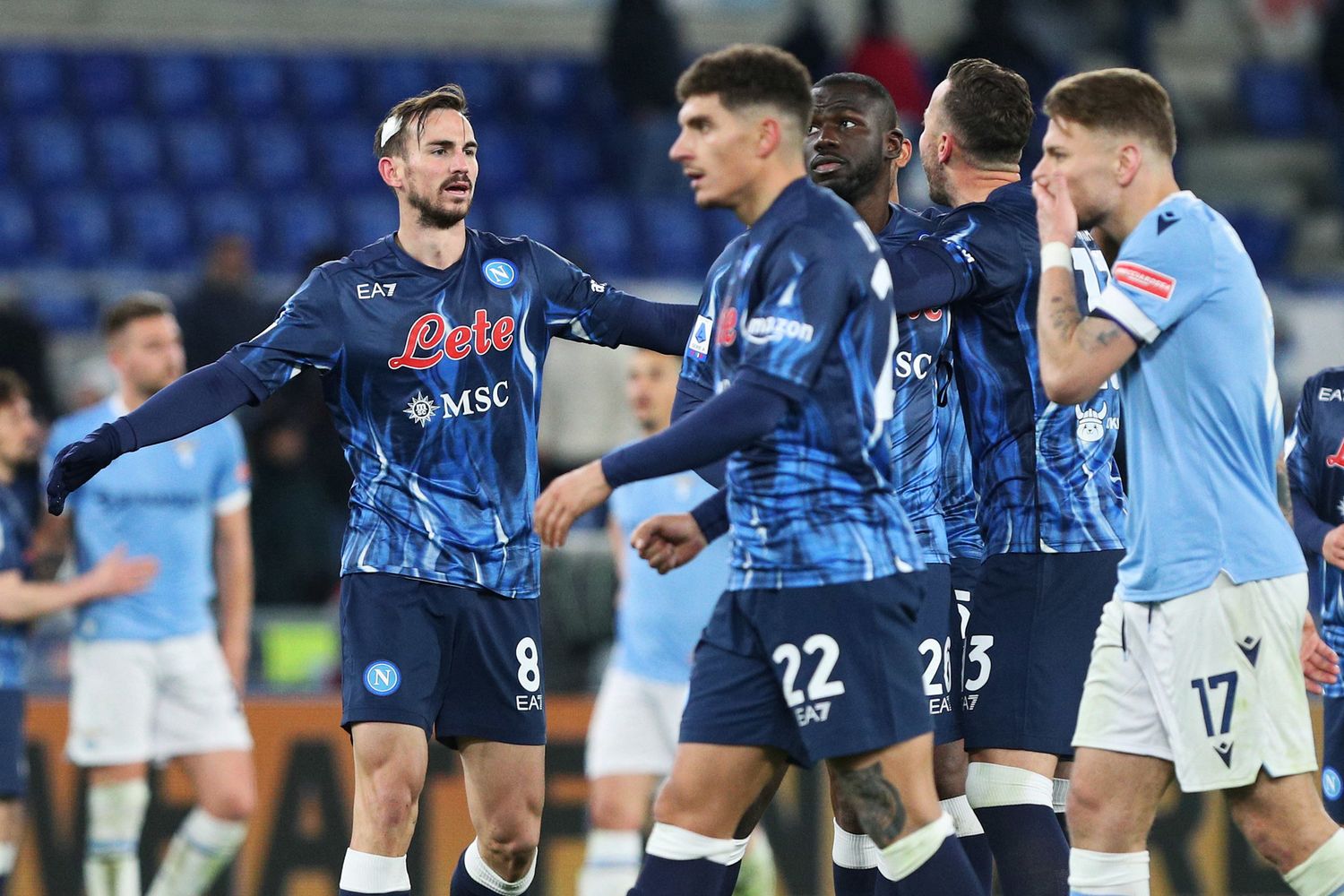 Fabian Ruiz esulta dopo la rete segnata contro la Lazio&nbsp;