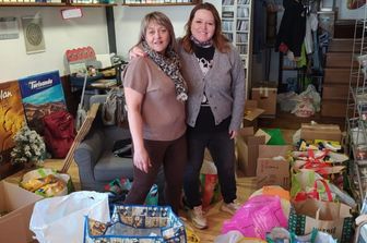 Gabriela e Luba organizzatrici della gara di solidariet&agrave; per il popolo ucraino&nbsp;