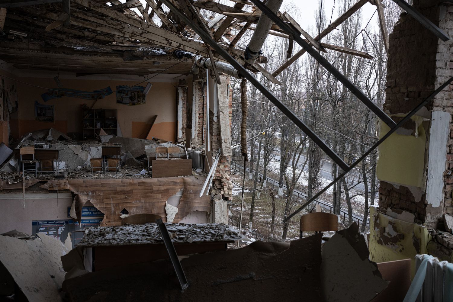 Danni dei missili a Kiev