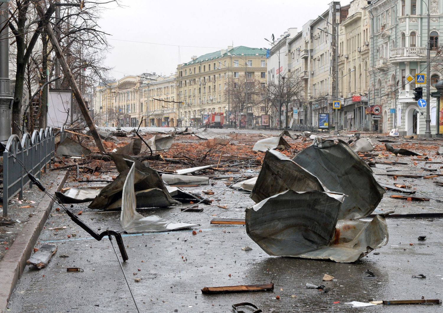 Kharkiv sotto i bombardamenti