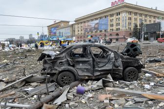 Kharkiv dopo i bombardamenti russi&nbsp;
