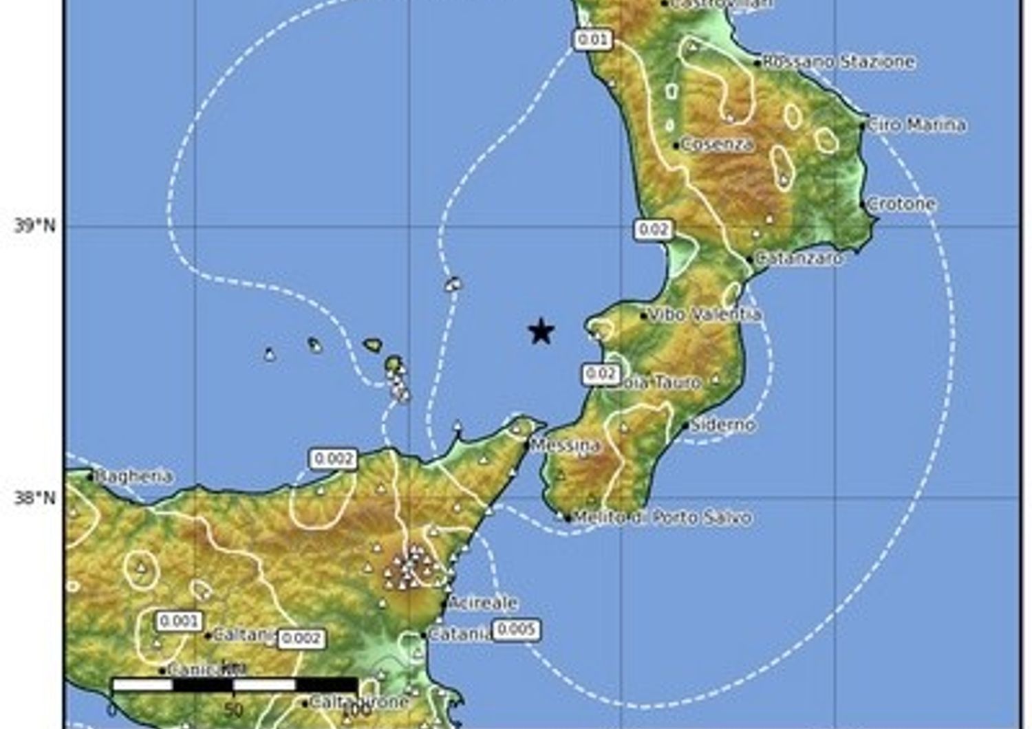Terremoto nel Mar Tirreno&nbsp;