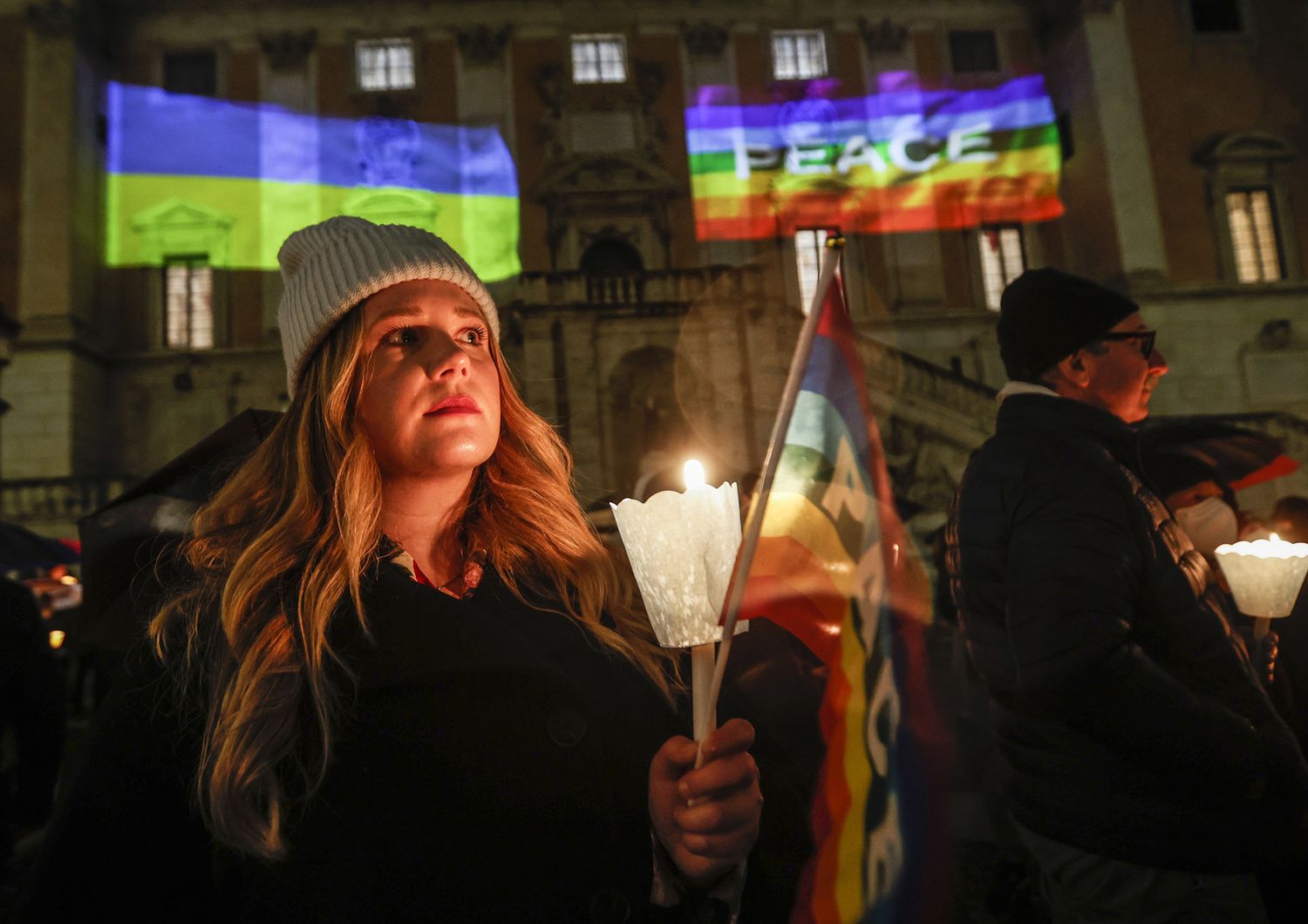 Roma, manifestazione per la pace in Ucraina