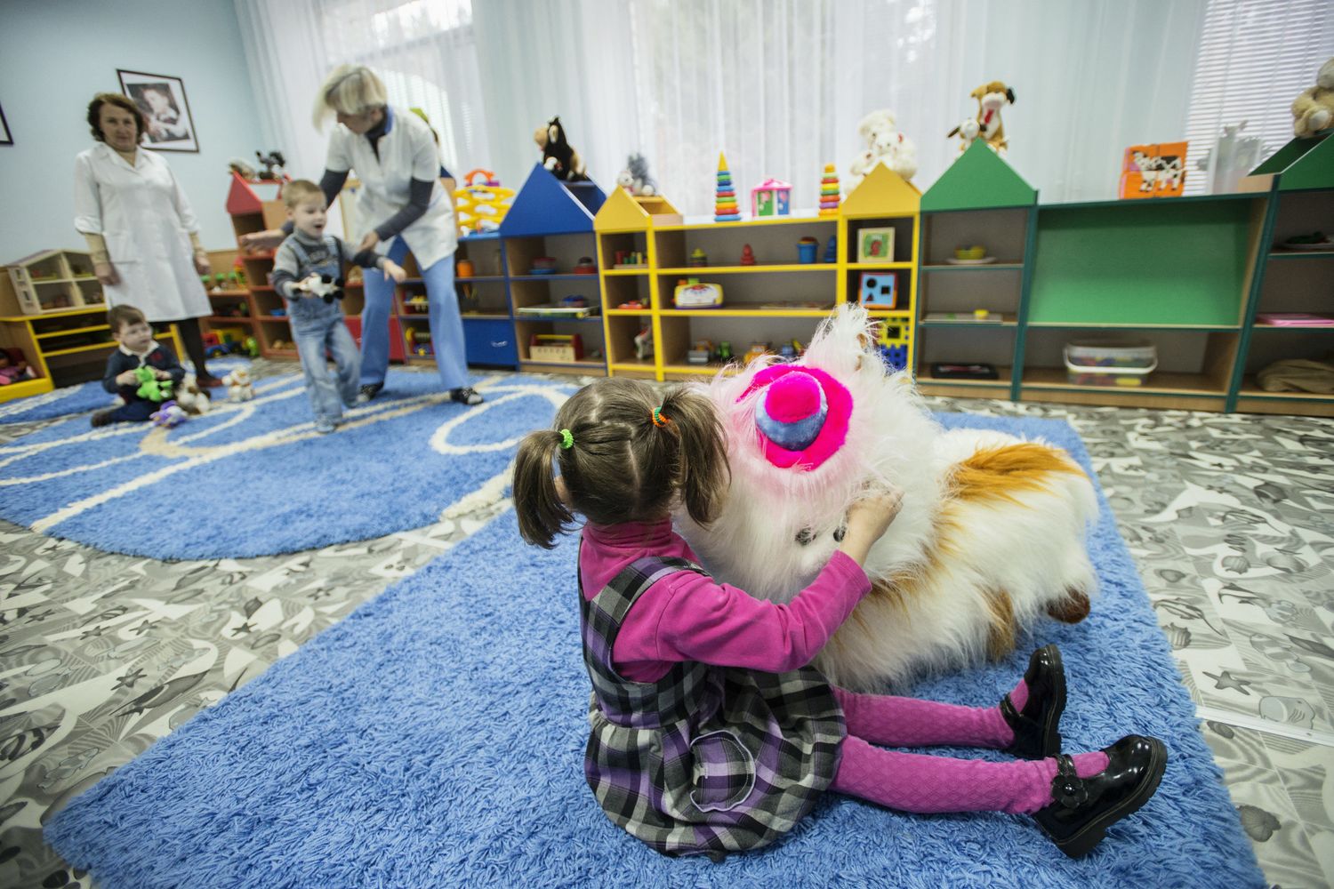 Un orfanotrofio nella regione ucraina di&nbsp;Zhytomyr a ovest di Kiev, in una foto di repertorio