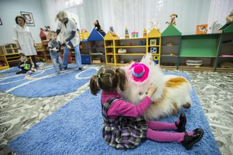 Un orfanotrofio nella regione ucraina di&nbsp;Zhytomyr a ovest di Kiev, in una foto di repertorio