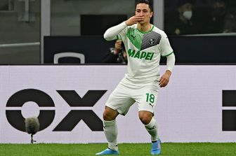Il giocatore del Sassuolo Giacomo Raspadori&nbsp;