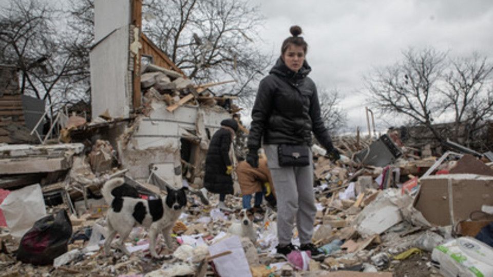 Kiev distrutta dai bombardamenti