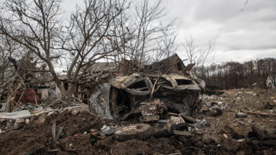 Kiev distrutta dai bombardamenti