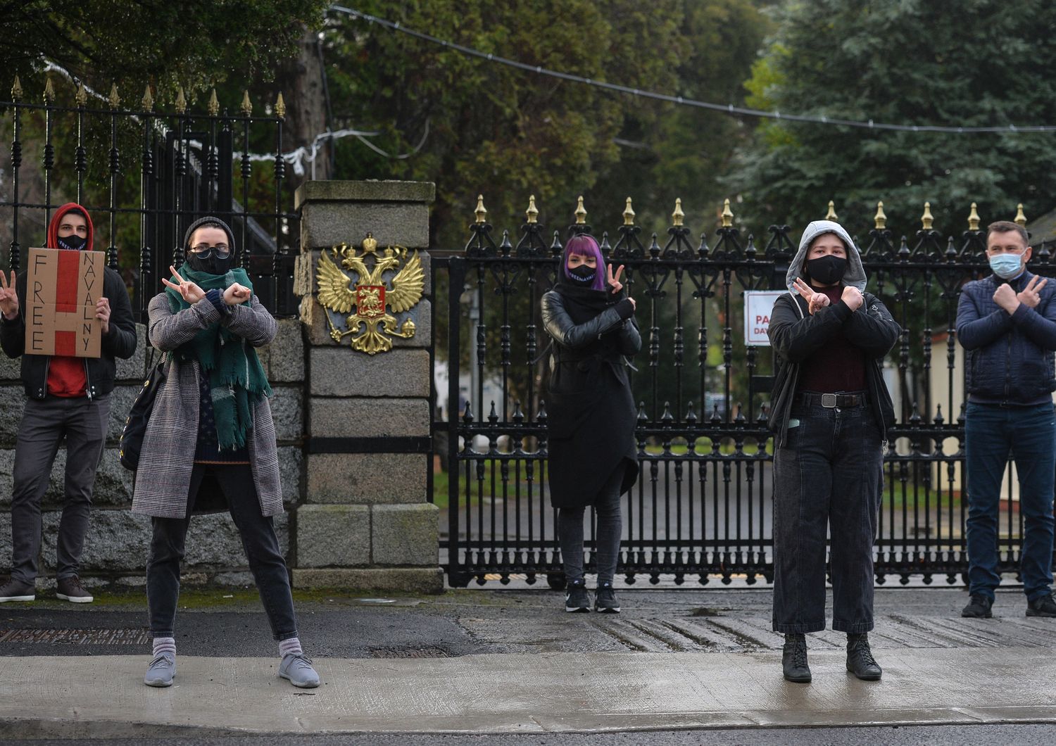 L'ingresso dell'ambasciata russa a Dublino in un'immagine di repertorio